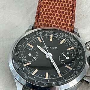Gallet Geneva Chronograph watch, Mid Century Modern timepiece